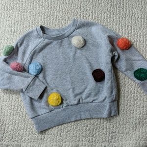 Gymboree Shirts & Tops - Gymboree pom pom sweatshirt Gymboree Shirts & Tops - Gymboree pom pom sweatshirt
